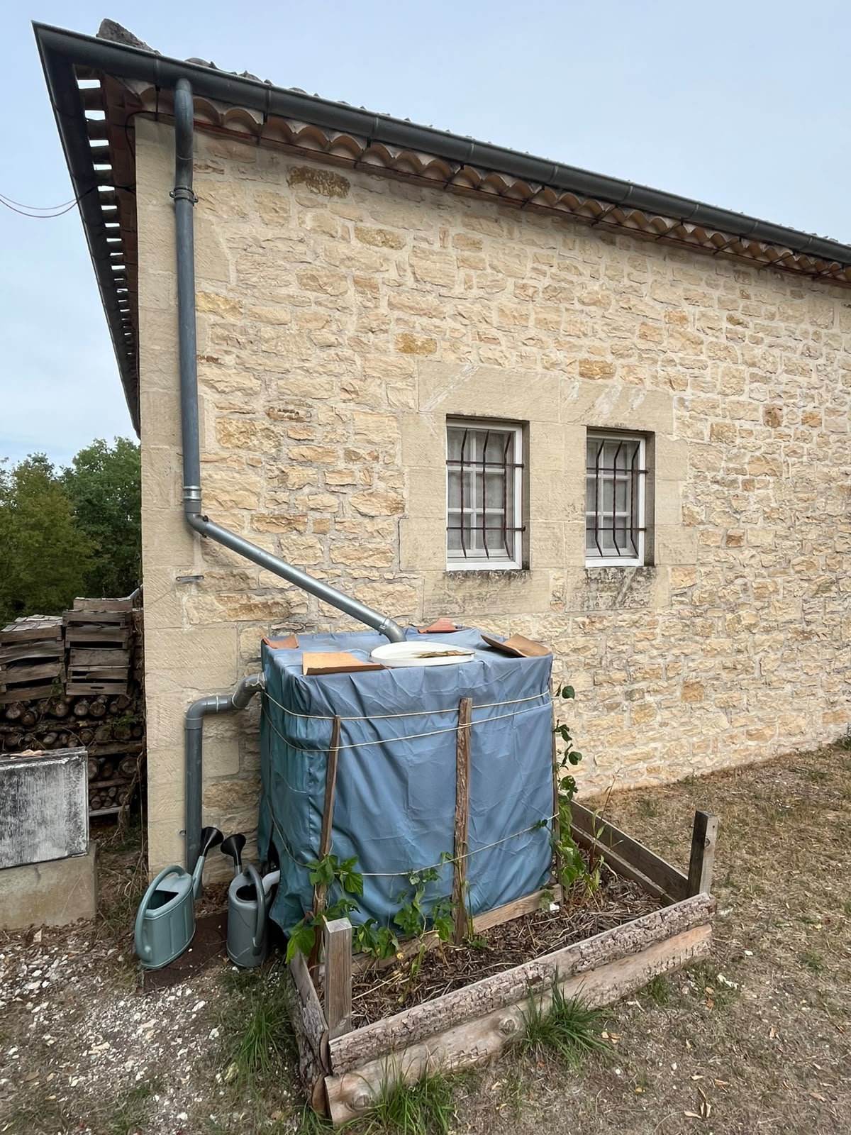 une réserve d'eau au Vallon de Bébinet
